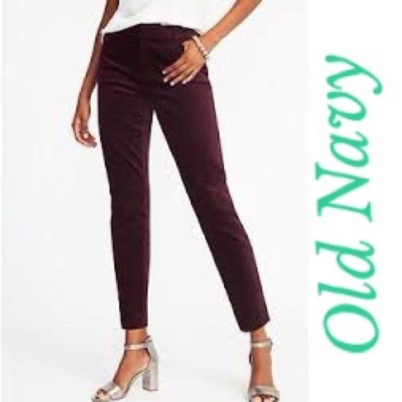 old navy velvet pants